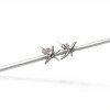 Caravanas Estrella de mar-Plata 925-Sin piedra-CA3479 sinpiedra