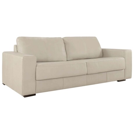 SILLÓN 3 CUERPOS CUERO-100-NATURAL NATURAL-BEIGE TEXAS CREMA