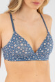 Soutien triangulo preformado snoopy flower Azul