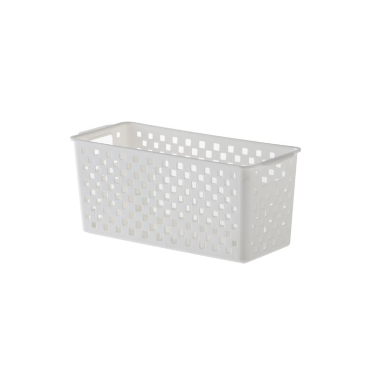 CESTO ORGANIZADOR BLANCO 27X12X12 CM CESTO ORGANIZADOR BLANCO 27X12X12 CM