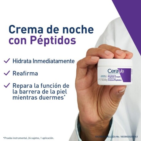 Crema De Noche CeraVe reonvadora de piel Peptidos 48 ml Crema De Noche CeraVe reonvadora de piel Peptidos 48 ml