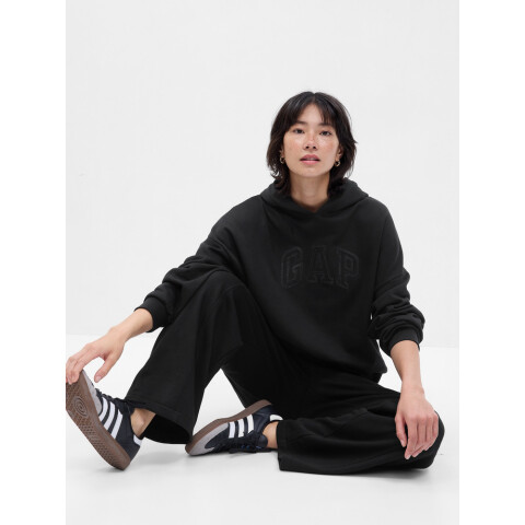 FRONT SEAM WIDE LEG PANT BLACK