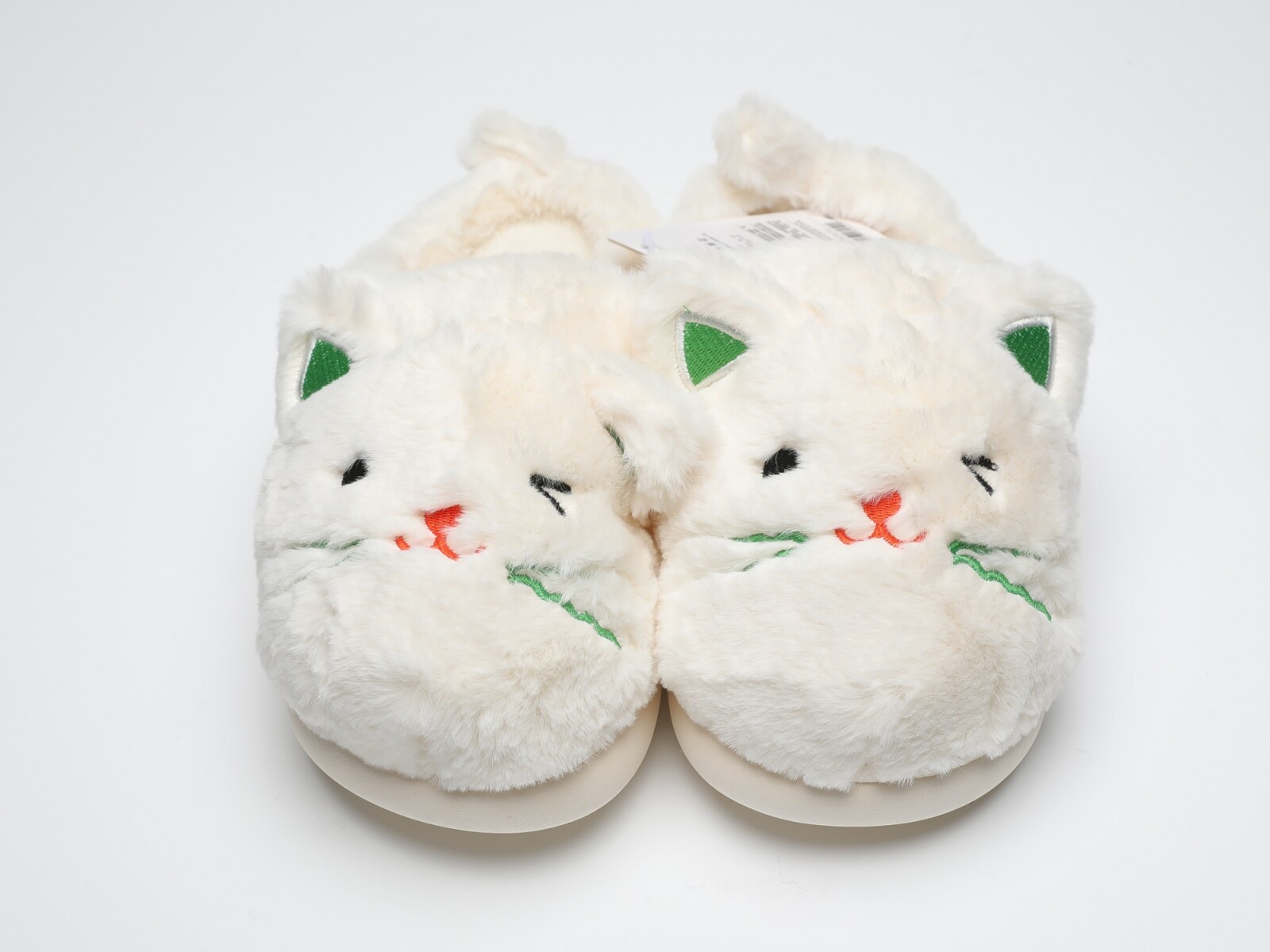 PANTUFLAS CÁLIDAS PARA MUJER (GATO LINDO/BLANCO/36-37) 