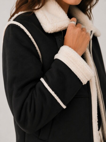 CAMPERA SLOWLY MGF102 NEGRO