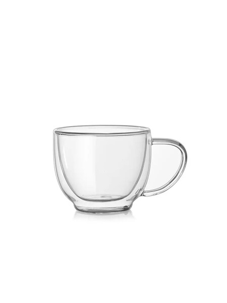 TAZA EXPRESSO DOBLE FONDO TRANSPARENTE