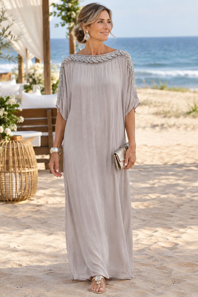 VESTIDO FLUIR - Visón 