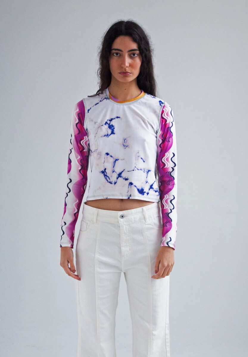 Chana Shirt Print - Marmol 