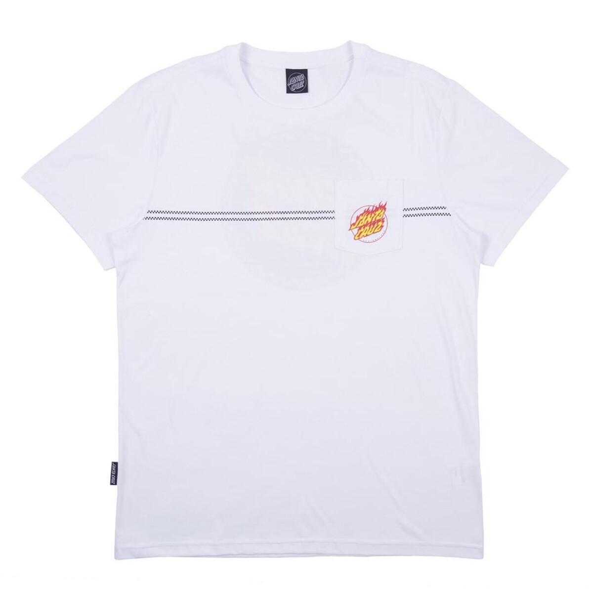 Remera FlameDot Santa Cruz - Blanca 