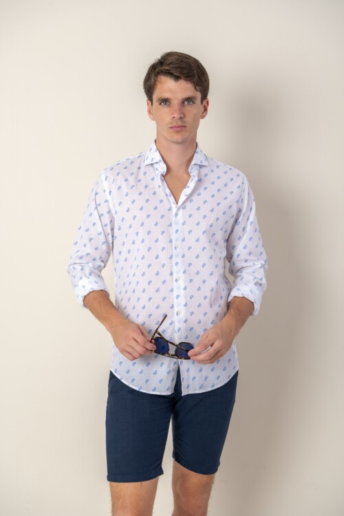 Camisa Paisley Lino Camisa Paisley Lino