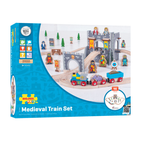 Pista de tren medieval 46 piezas Pista de tren medieval 46 piezas