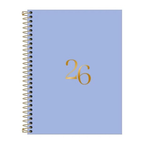 Agenda Tilibra 2026 Vanilla Celeste Pastel