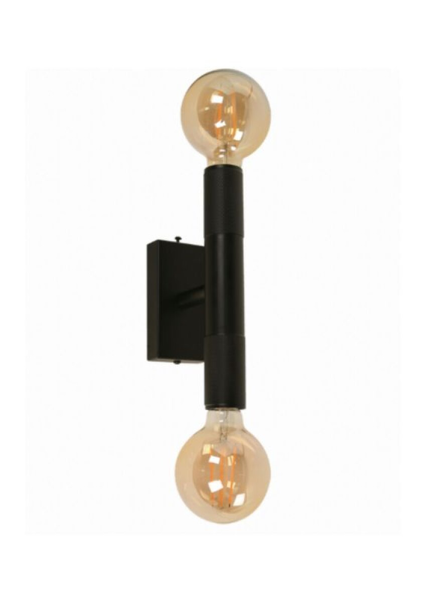 APLIQUE 2L NATHAN E27 NEGRO 