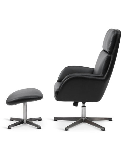 Sillón/apoya pies TANKEDAL 1 cuerpo polipiel negro Sillón/apoya pies TANKEDAL 1 cuerpo polipiel negro