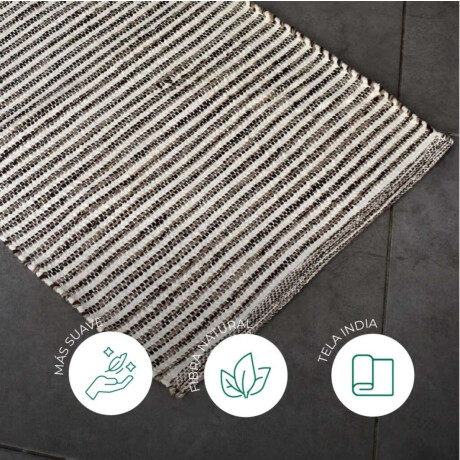 Alfombra 100% Algodón 50x80 Celeste melange