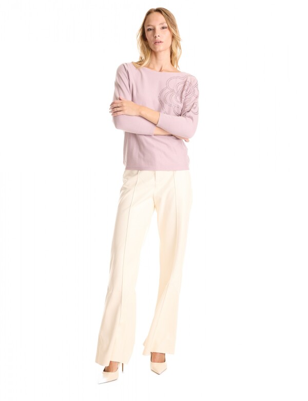 Buzo Dolman Brillos LILA