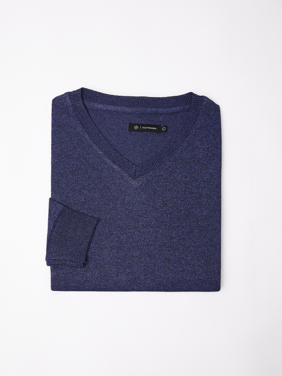 Buzo escote V Cedro - azul 