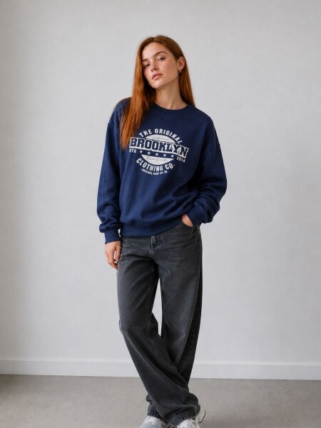 BUZO SLOWLY 8684 AZUL