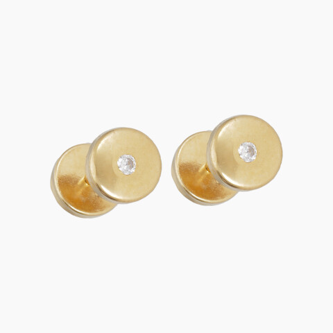 Caravanas para bebé en oro 18K con circonias Caravanas Para Bebé En Oro 18k Con Circonias