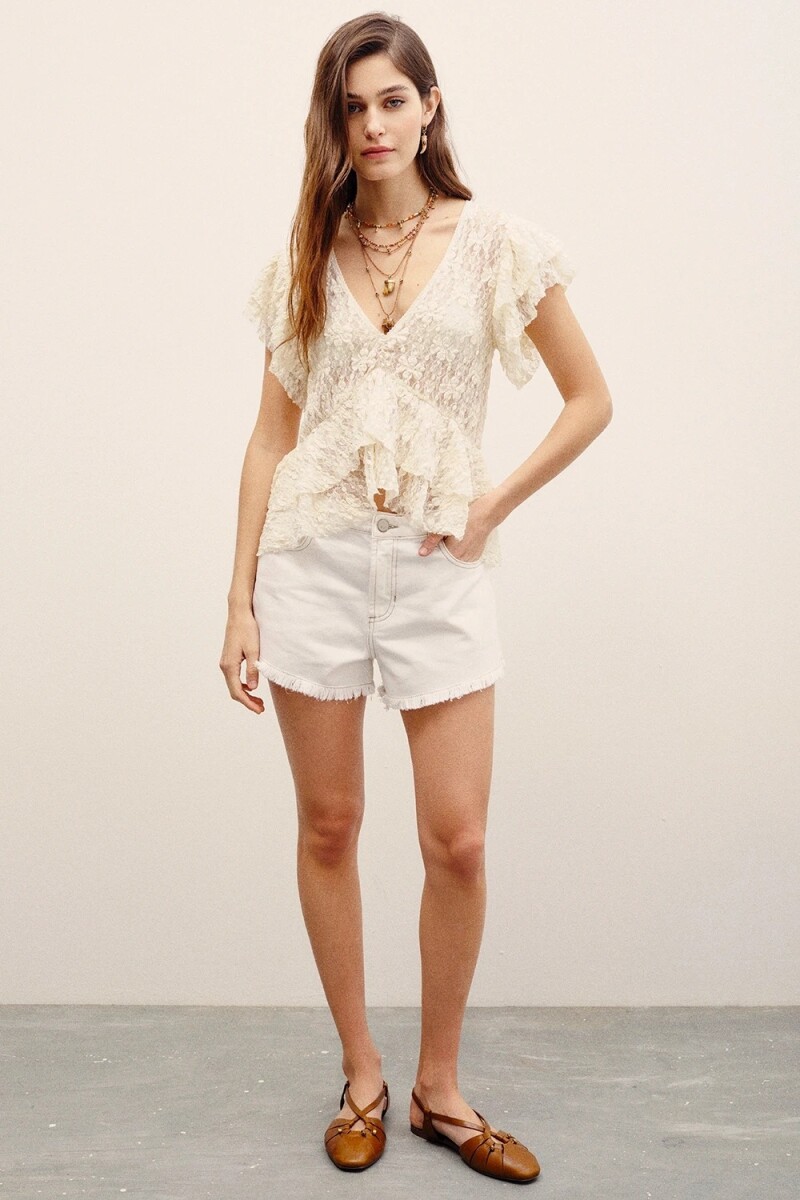 SHORT SUMMER SAND WHITE Blanco