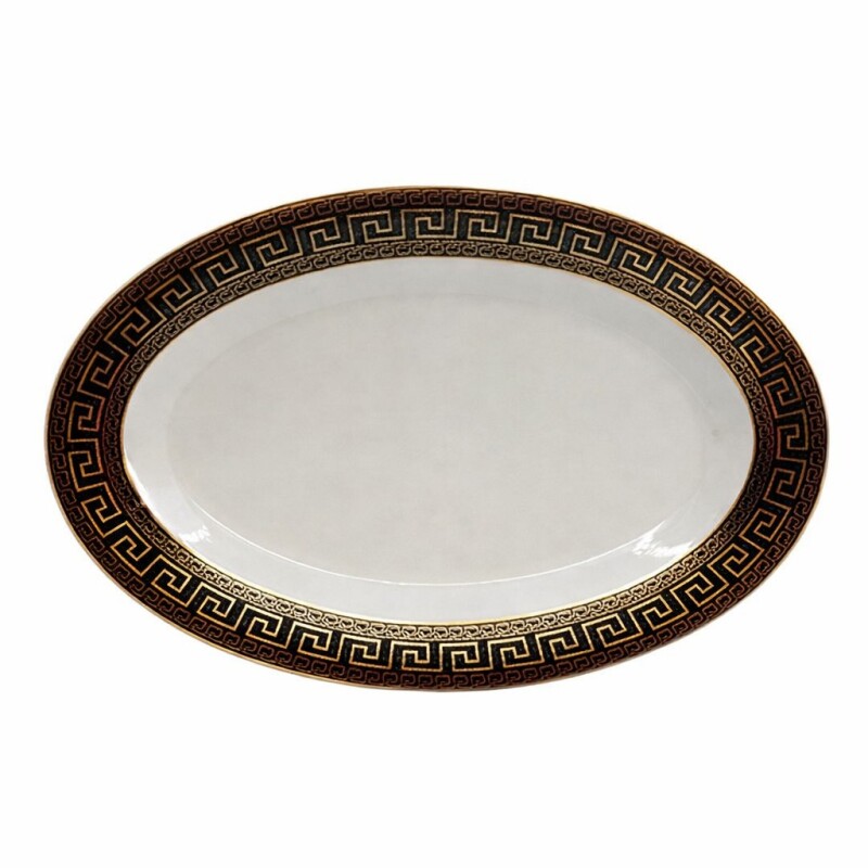 BANDEJA OVALADA DE PORCELANA VERSACE 10´´ • 25x16cm BANDEJA OVALADA DE PORCELANA VERSACE 10´´ • 25x16cm