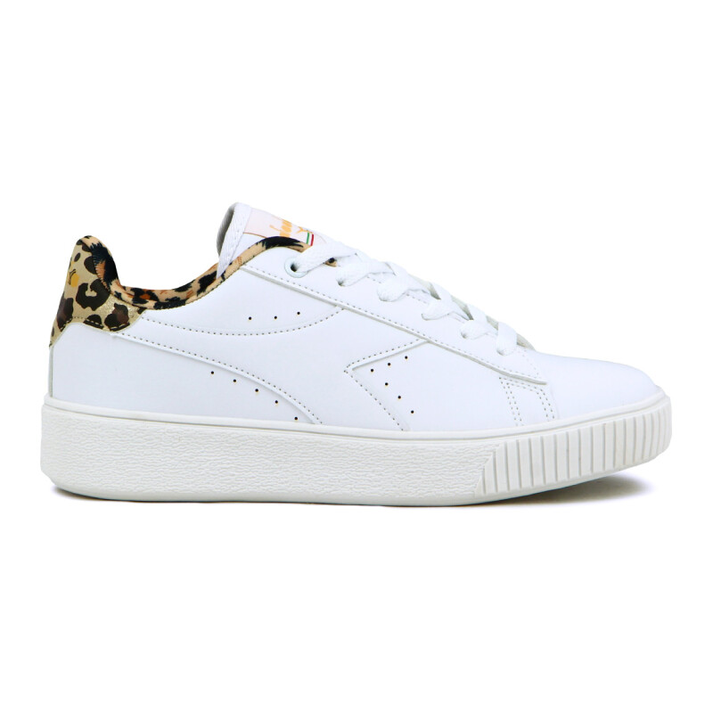 Championes Mujer Diadora Set Ii Blanco-animal Print