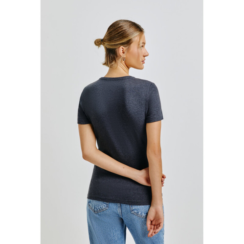 BLUSA MM FEM PRETO MESCLA