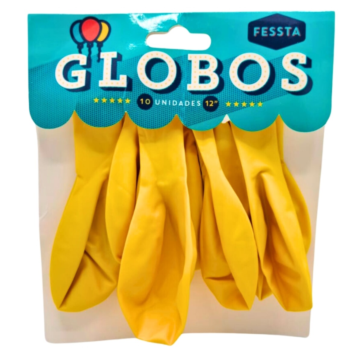 Globos X10 Tamaño R12 - Amarillo Perlado 