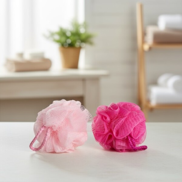 Esponja de baño pink party 2pcs Esponja de baño pink party 2pcs