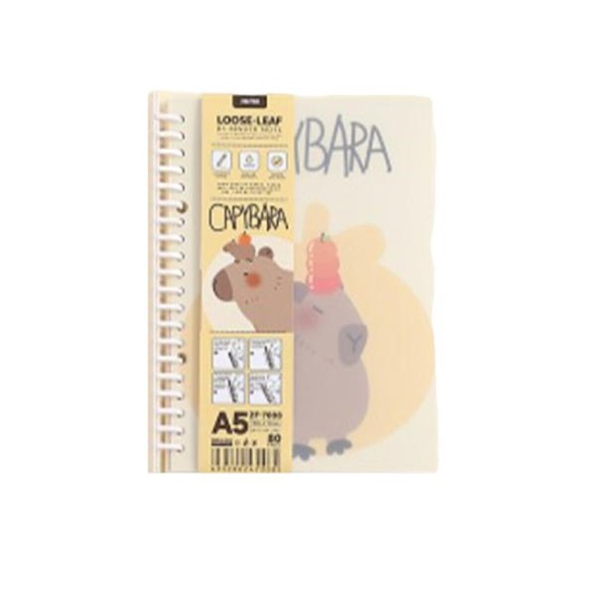 Cuaderno capibara A5 - diseño 3 