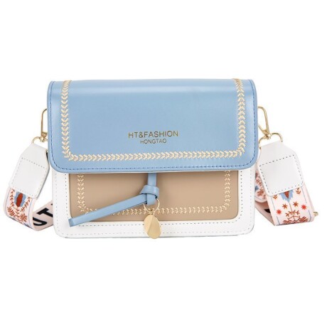 Cartera De Dama Estilo Indie Celeste