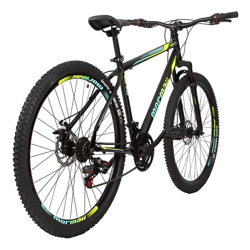 Bicicleta Mormaii Rodado 29 Jaws 2.0 Susp. Disk 21 velocidades Negra con Verde y Azul Bicicleta Mormaii Rodado 29 Jaws 2.0 Susp. Disk 21 Velocidades Negra Con Verde Y Azul