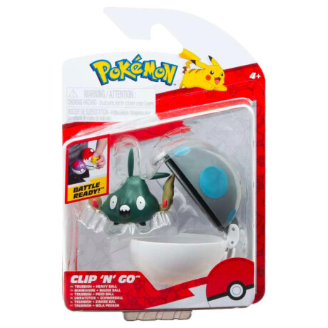 Figura Pokémon Clip 'N' Go - Trubbish y Heavy Ball Figura Pokémon Clip 'N' Go - Trubbish y Heavy Ball