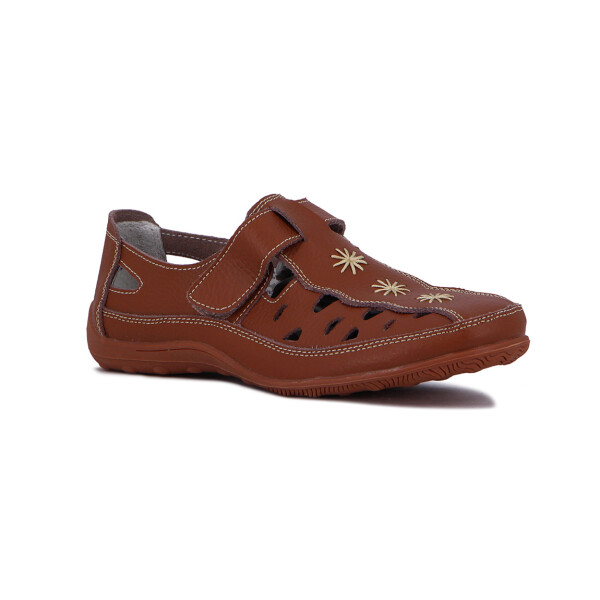 Wonder Guillermina Casual C/velcro Calada - Marron Marron