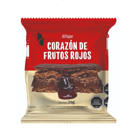 ALFAJOR DELEITE CORAZON DE FRUTOS ROJOS X 8 UNIDADES 001