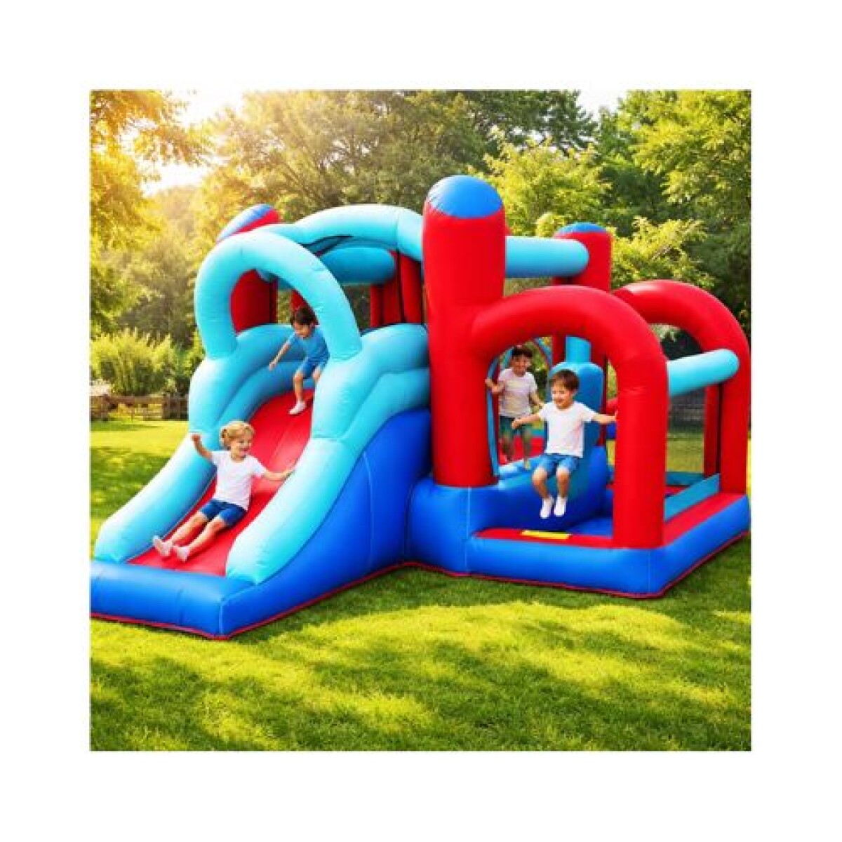 Castillo Inflable All In One Con Tobogán - Doctor Dolphin 