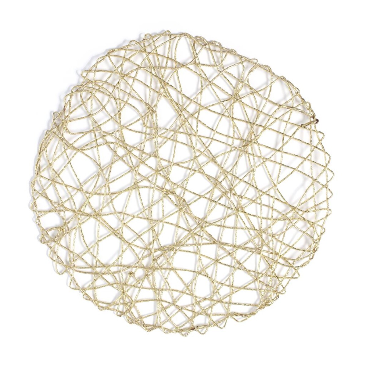 INDIVIDUAL PAPEL TEJIDO COLOR NATURAL D38CM 