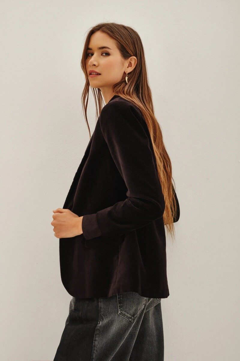 Saco Taylor Velvet Negro