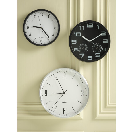 Reloj Pared Elvart Ø23Cm Negro/Blanco