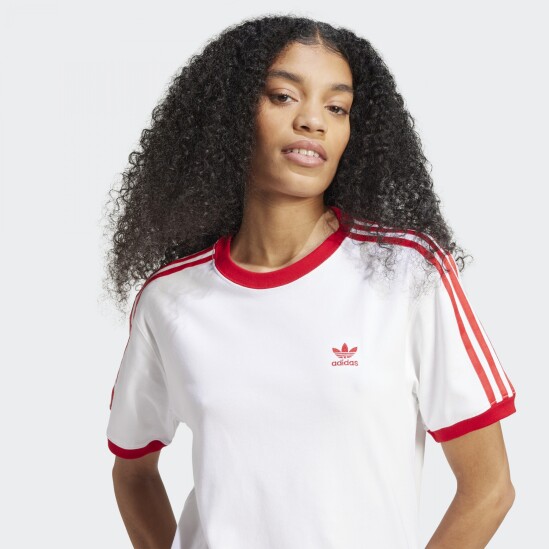 Remera Adidas 3 Rayas Blanco