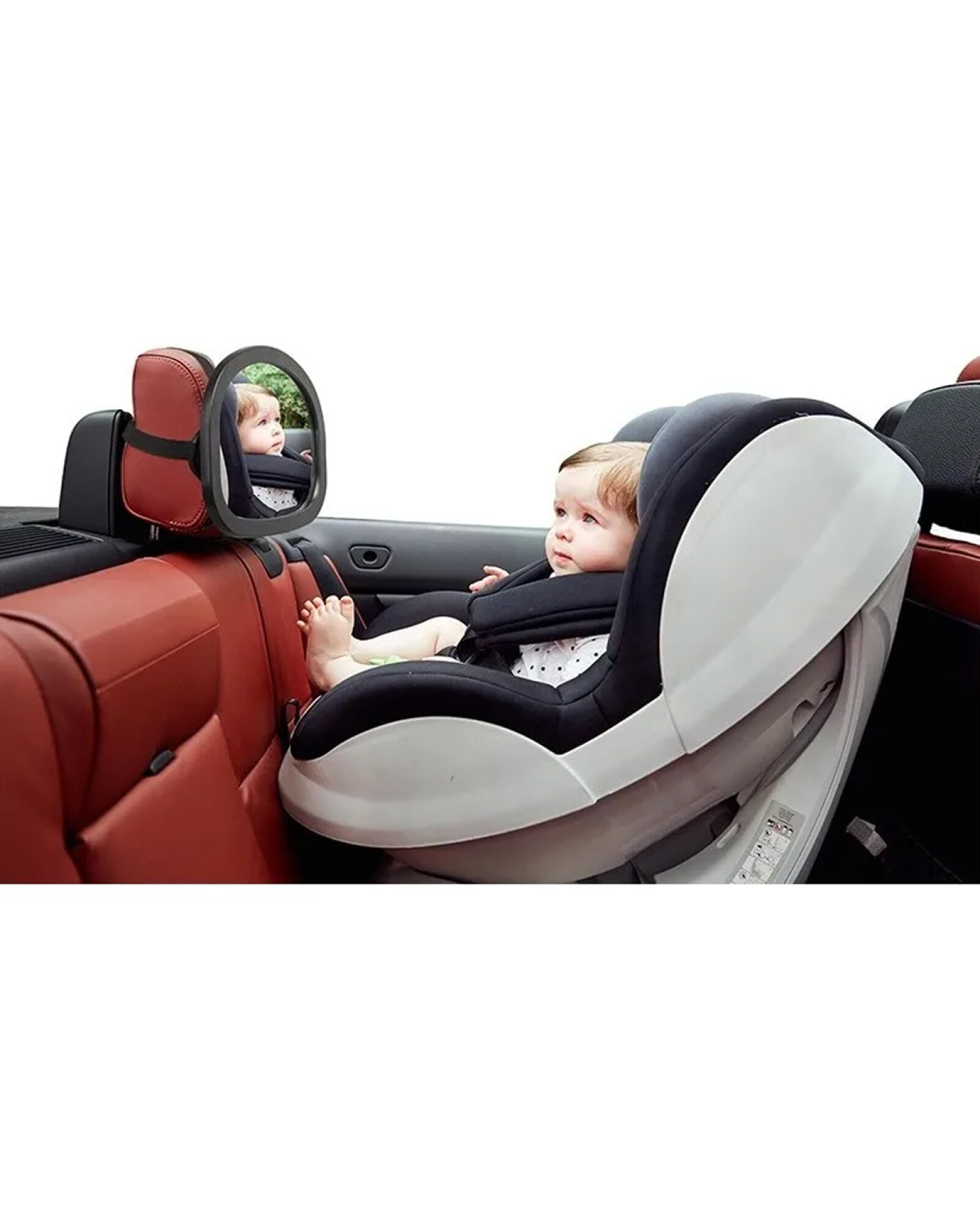 Espejo de bebé retrovisor ovalado para auto Bebesit — Electroventas