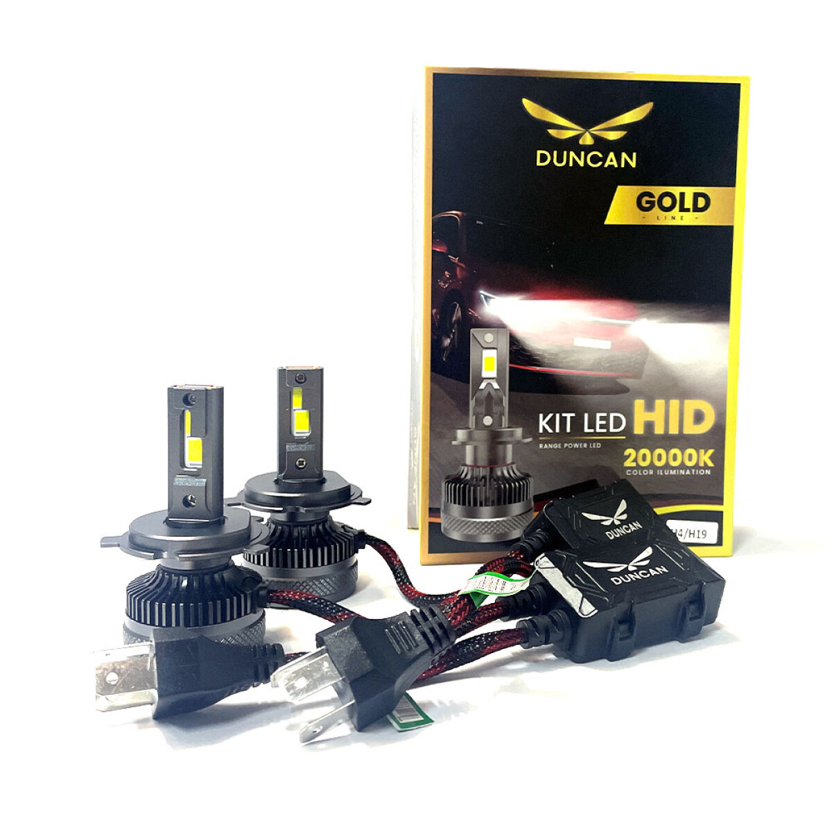 LAMPARA - KIT LED H4 12/24V 120W 12.000 LM GOLD PACK DUNCAN 