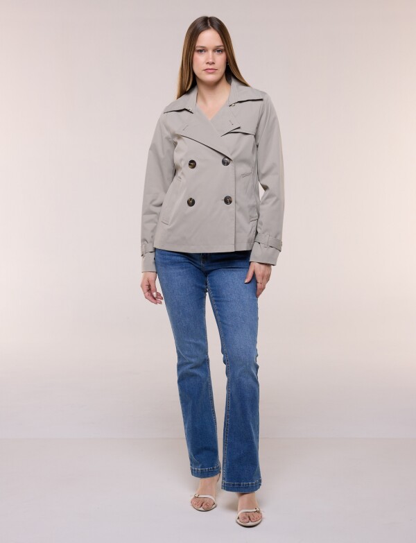 Gabardina Trench Corta VERDE