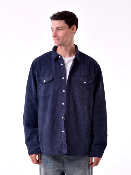 SOBRECAMISA STUART AZUL OSCURO