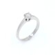 Anillo solitario en oro 18k y brillante Anillo solitario en oro 18k y brillante
