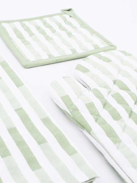 SET CON MANOPLA VERDE MUSGO