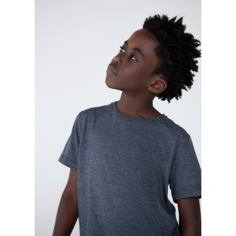 CAMISETA MM MASC PRETO MESCLA