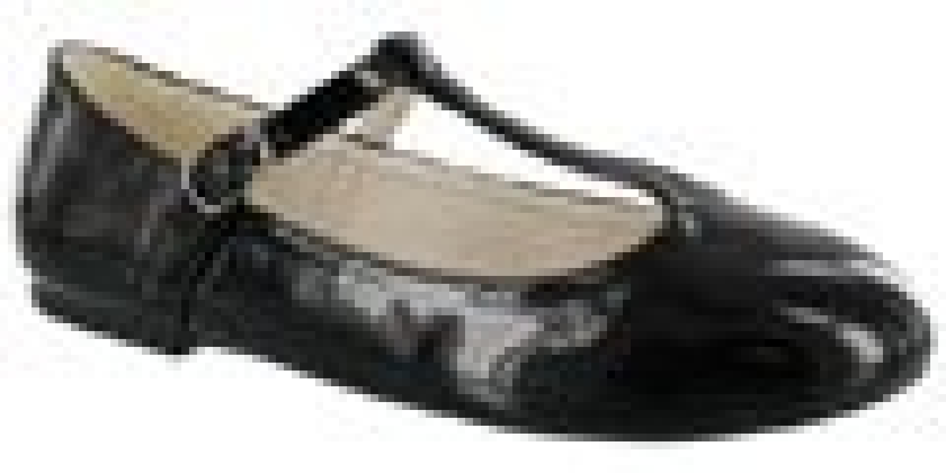 Balerinas Infantiles Croco Kids Zapato Gacela - Negro (Charol) 