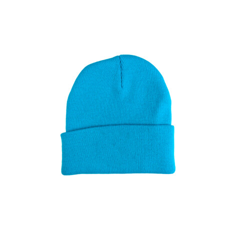 Gorro de lana liso Turquesa