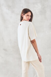 Remerón Print Algodón Nácar