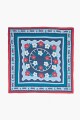 Pañuelo estampa floral nativa azul marino
